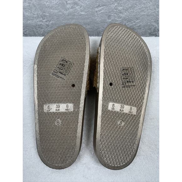 NEW YOKI Womens Slip on Summer Sandals Size 8 Gold Metallic Casual - Picture 4 of 5